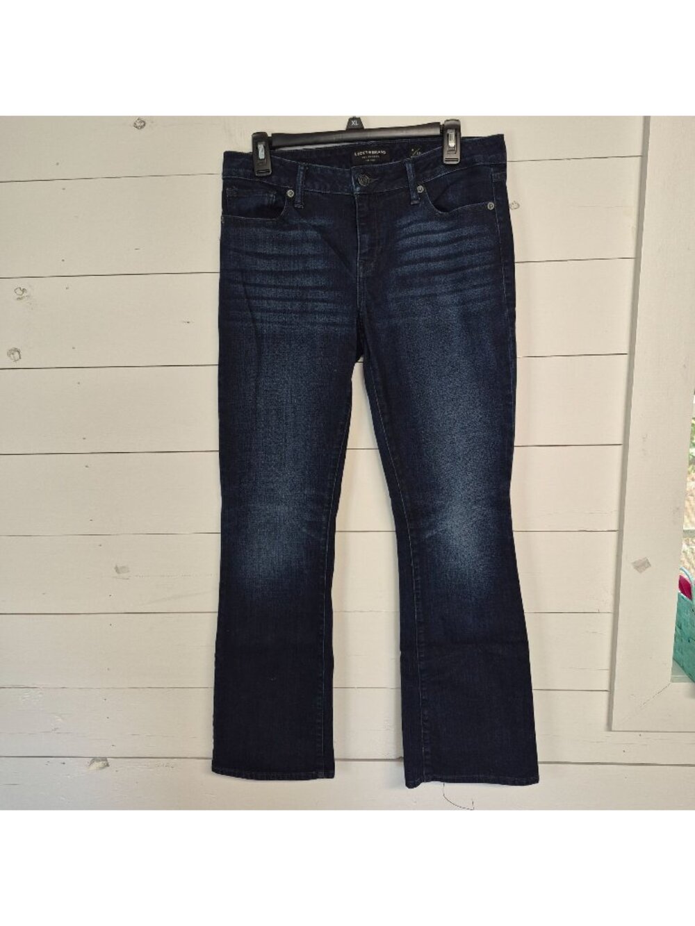 Lucky Brand Womens Lolita Bootcut Jeans Low Rise Size 8/29 Regular Dark Wash Den